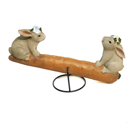 Decor, Bunnies on Carrot Seesaw