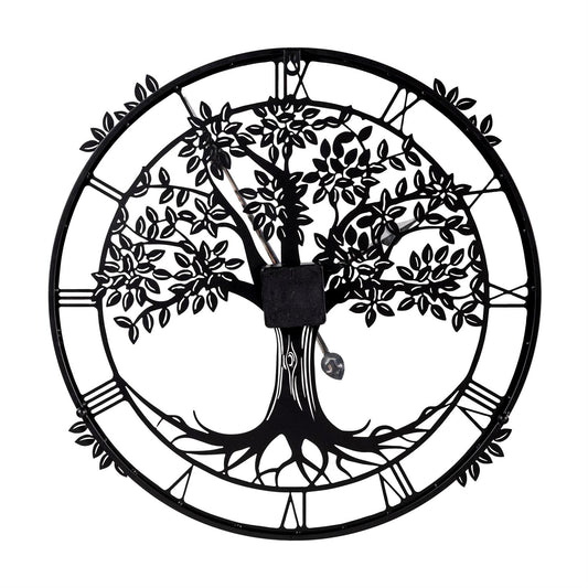 Metal Outdoor Tree Clock