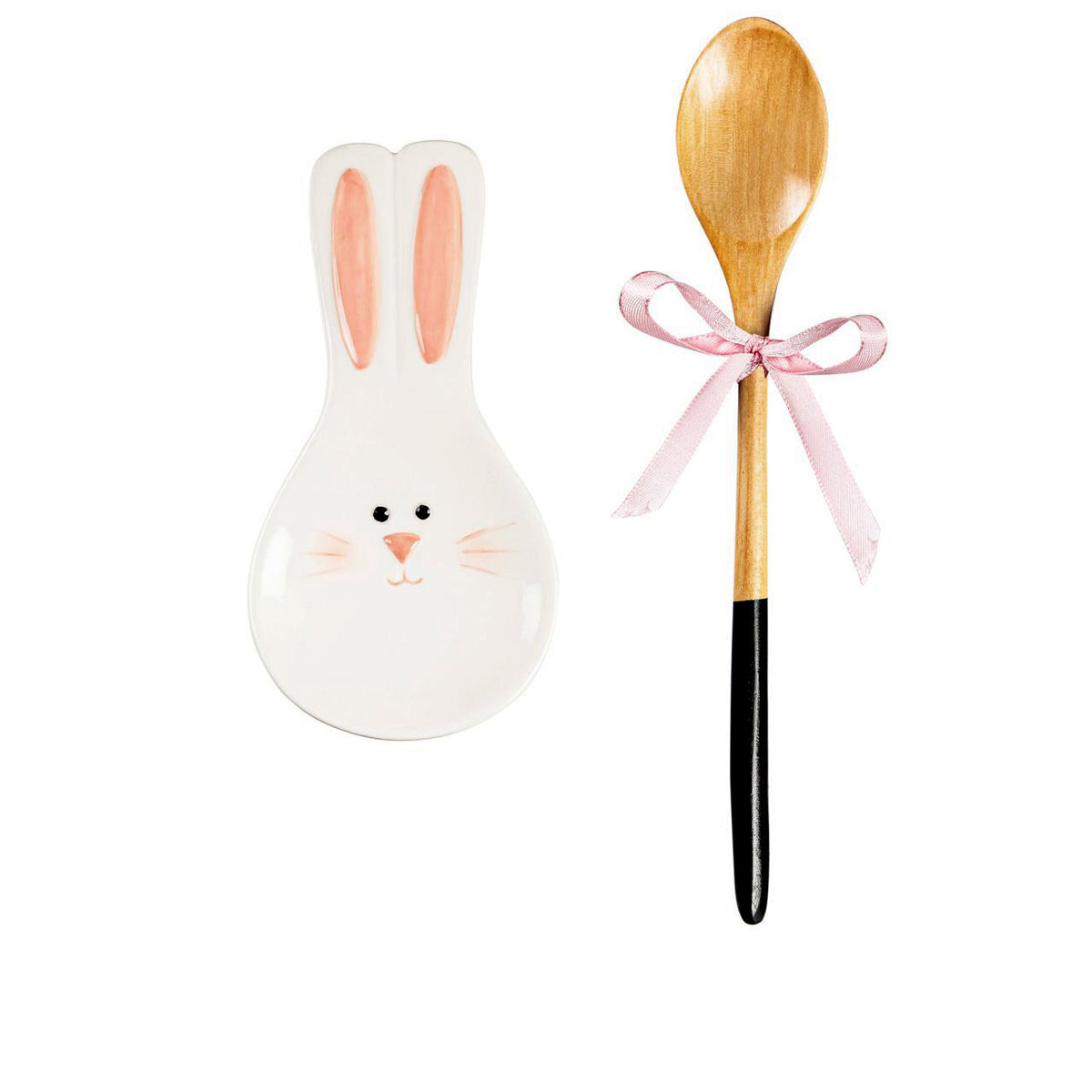 Easter Set, Bunny Spoon Rest With Spoon