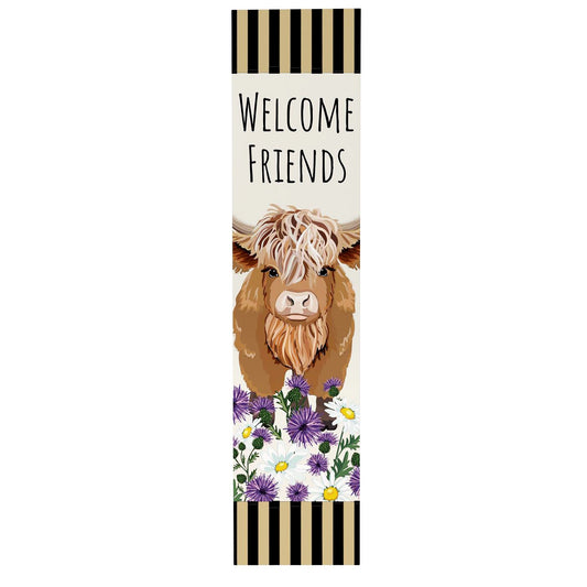Highland Cow Porch Sign