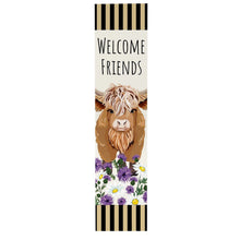 Load image into Gallery viewer, Highland Cow Porch Sign
