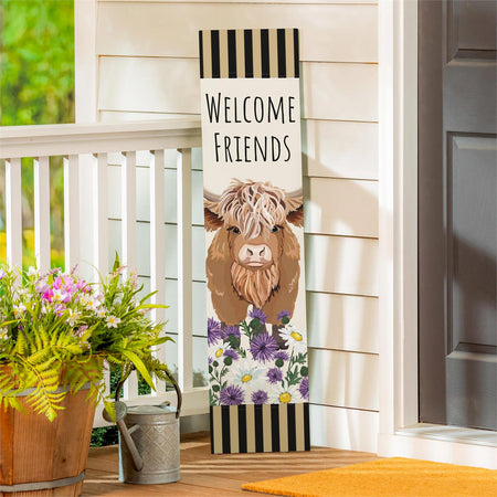 Highland Cow Porch Sign
