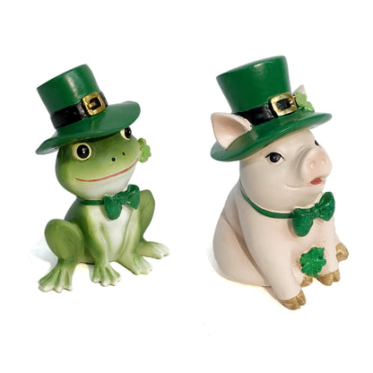 Decor Resin St.Patricks Day Animals, Assorted