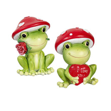 Load image into Gallery viewer, Decor Resin, V-day Frogs, 2 Assorted
