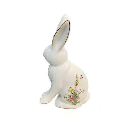 Decor Ceramic Floral Bunny, Small