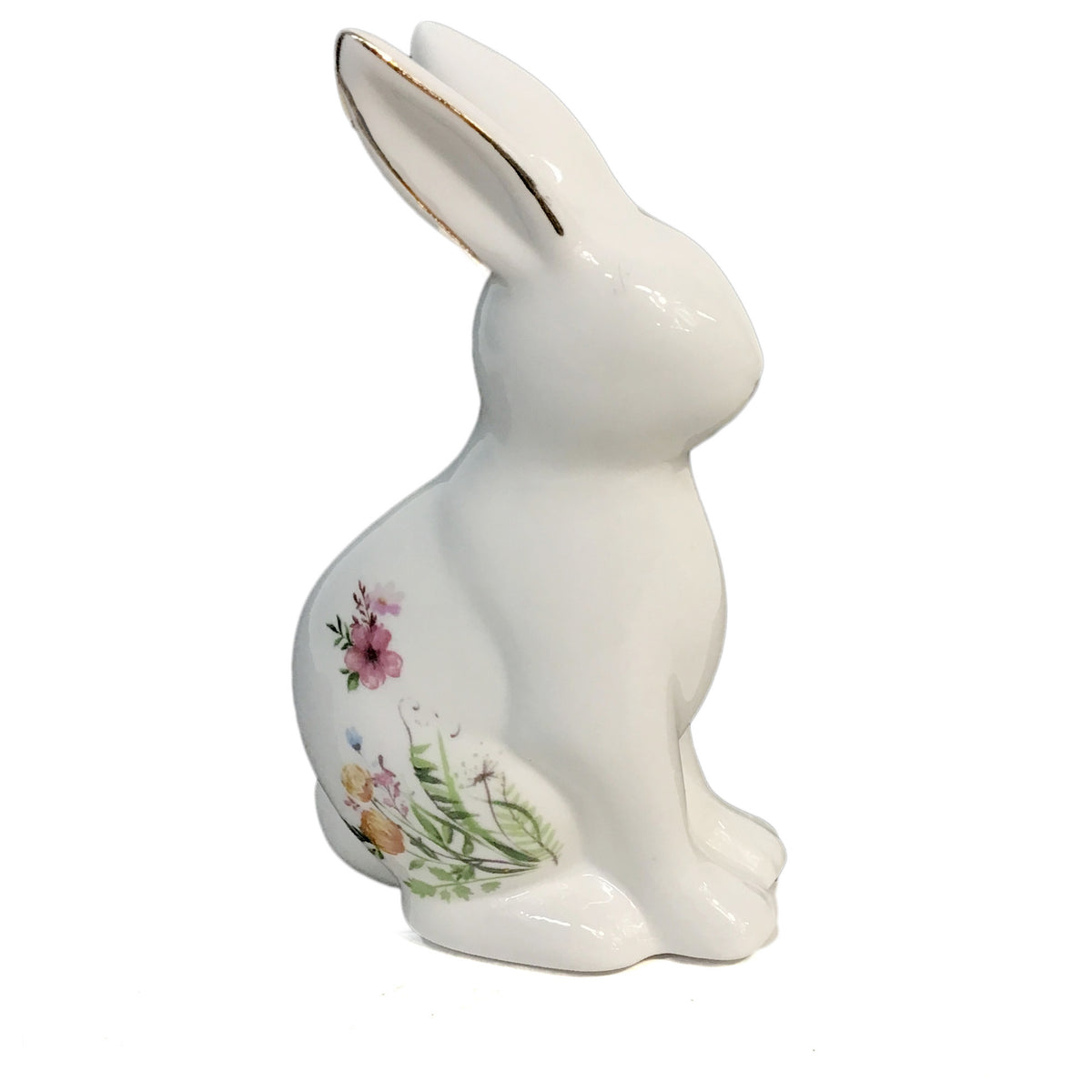 Decor Ceramic Floral Bunny, Large