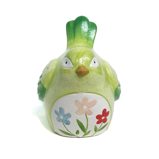 Ceramic Decor Floral Birds, Assorted
