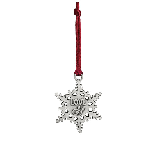Pride Love Snowflake Ornament