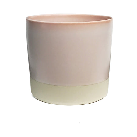 Pot, 6In, Ceramic, Pink With Natural Base