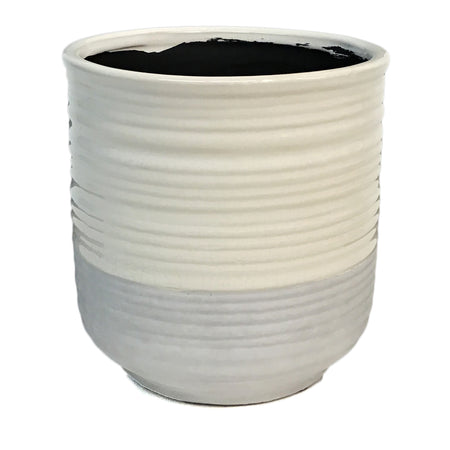Pot, 6in, Ceramic, White