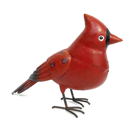 Cardinal Metal Statue, 11in