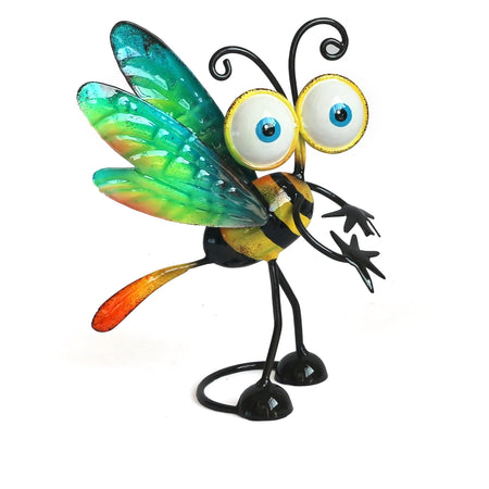 Honeybee Metal Statue, 8in