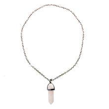 Load image into Gallery viewer, Necklace, Rose Quartz 20in
