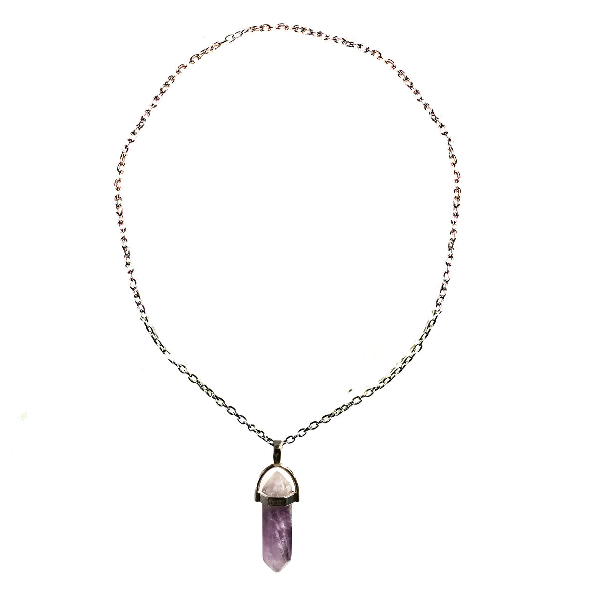 Necklace, Amethyst 20in