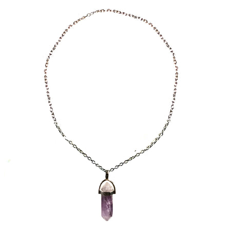 Necklace, Amethyst 20in