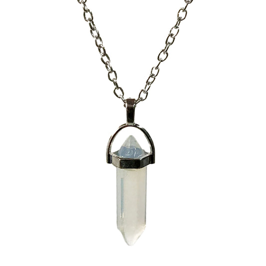 Necklace, Clear Stone 20in