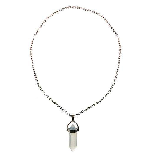 Necklace, Clear Stone 20in