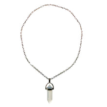 Load image into Gallery viewer, Necklace, Clear Stone 20in
