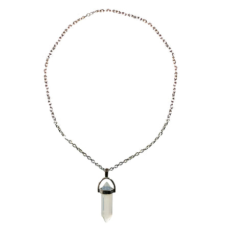 Necklace, Clear Stone 20in