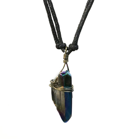 Necklace, Multicolor Stone 2P, Adjustable