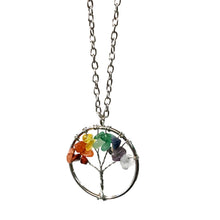 Load image into Gallery viewer, Necklace, Rainbow Tree Of Life, 20"+2" Extender
