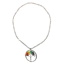 Load image into Gallery viewer, Necklace, Rainbow Tree Of Life, 20"+2" Extender
