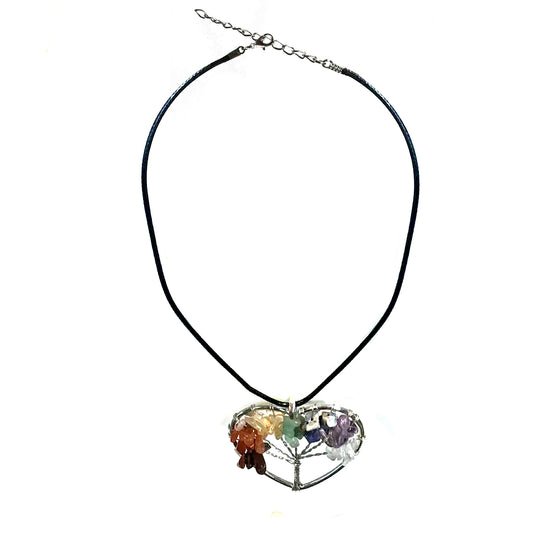 Necklace, Heart Tree Of Life, 20"+2" Extender