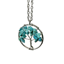 Load image into Gallery viewer, Necklace, Turquoise Tree Of Life, 20"+2" Extender
