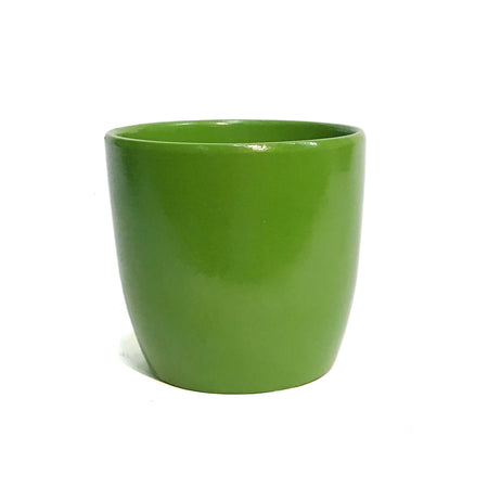Pot, 4in, Ceramic, Dolomite, Green