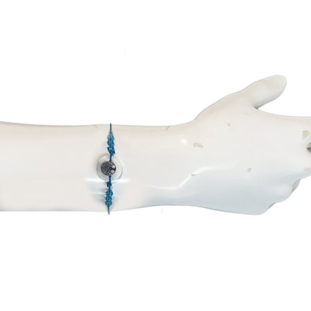 Bracelet, Tree Of Life, Blue