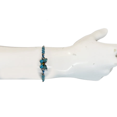 Bracelet, Butterfly, Blue