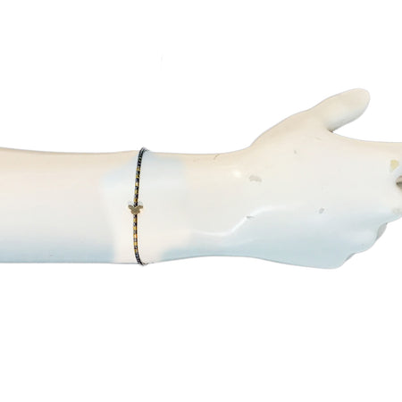 Bracelet, Butterfly, Gold & Blue