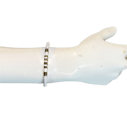 Bracelet, White & Gold