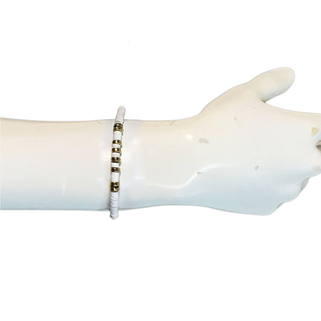 Bracelet, White & Gold