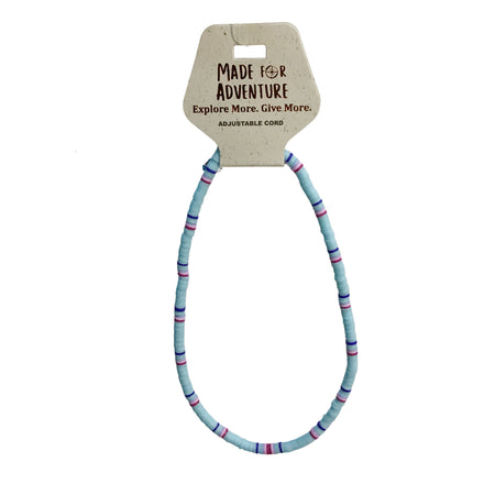Necklace, Blue, Adjustable Cord