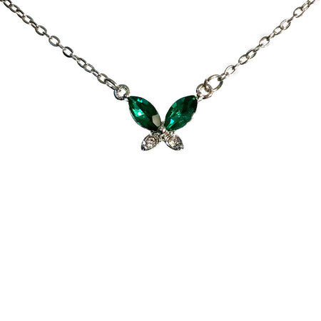 Necklace, Birth Stone Butterfly, May