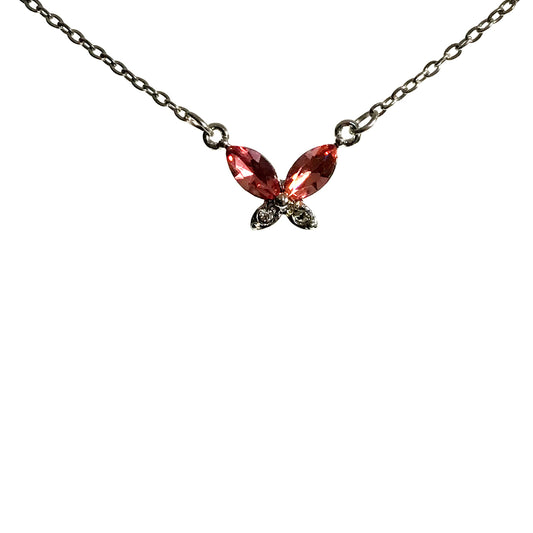 Necklace, Birth Stone Butterfly, October
