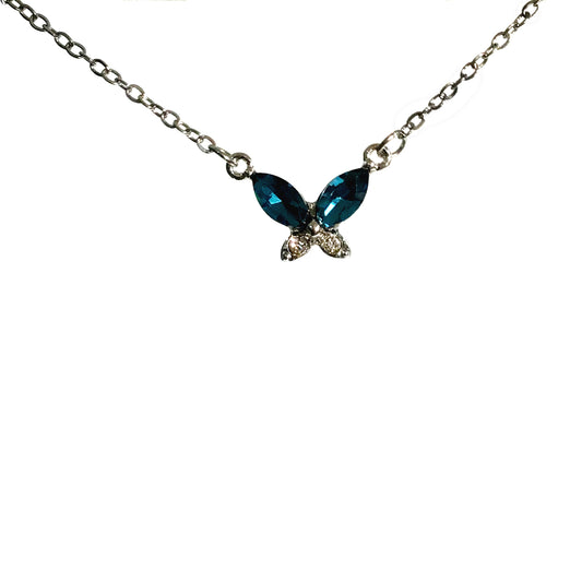 Necklace, Birth Stone Butterfly, December