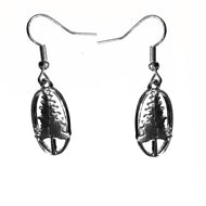 Earring, Silver Trees, Dangle