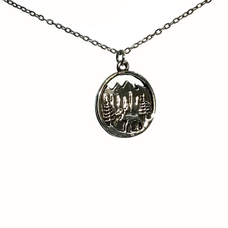 Necklace, Silver Forest, Round