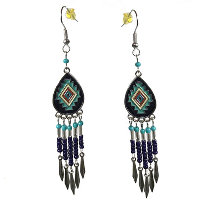 Earing, Boho Aztec, Dangle