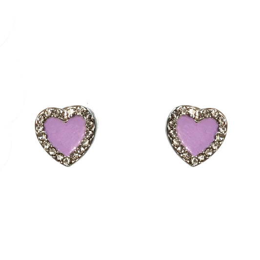 Earing, Purple Heart Stud