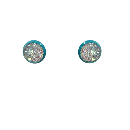 Earing, Teal Sparkle Stud