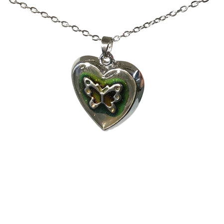 Necklace, Butterfly Hearet, Color Changing