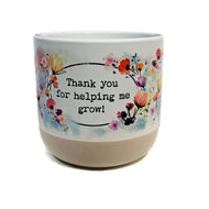 Pot, 4in, Ceramic, Thank You