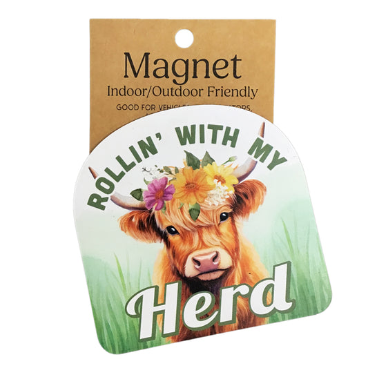 Magnet, Large, Highland Cow
