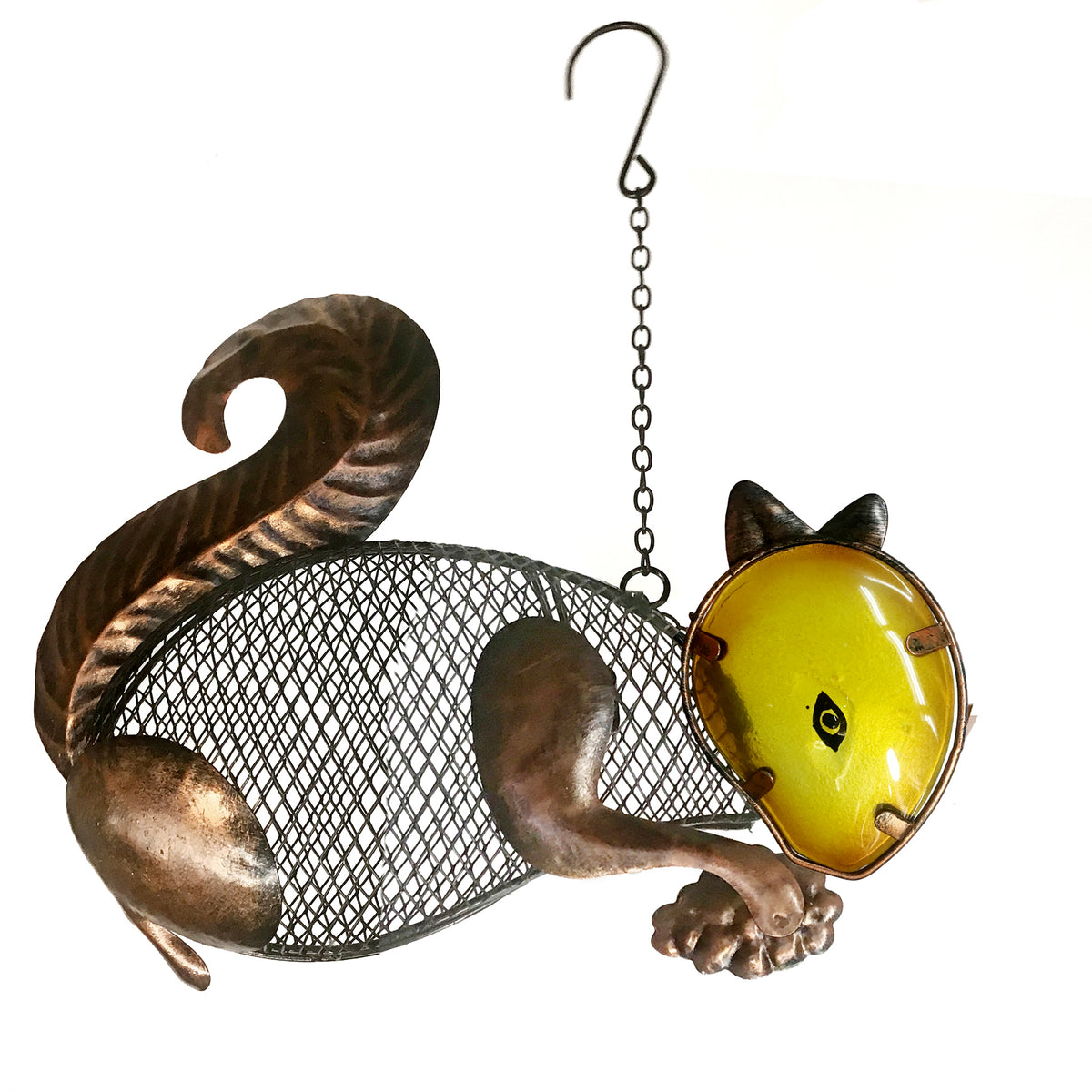 Hanging Metal Bird Feeder, Squirrel