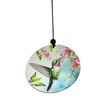 Load image into Gallery viewer, Wind Chime, 36in Glass Art Hummingbird
