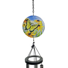 Load image into Gallery viewer, Wind Chime, 37in Glass Art Swallowtail
