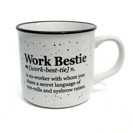 Ceramic Mug, Vintage Work Bestie